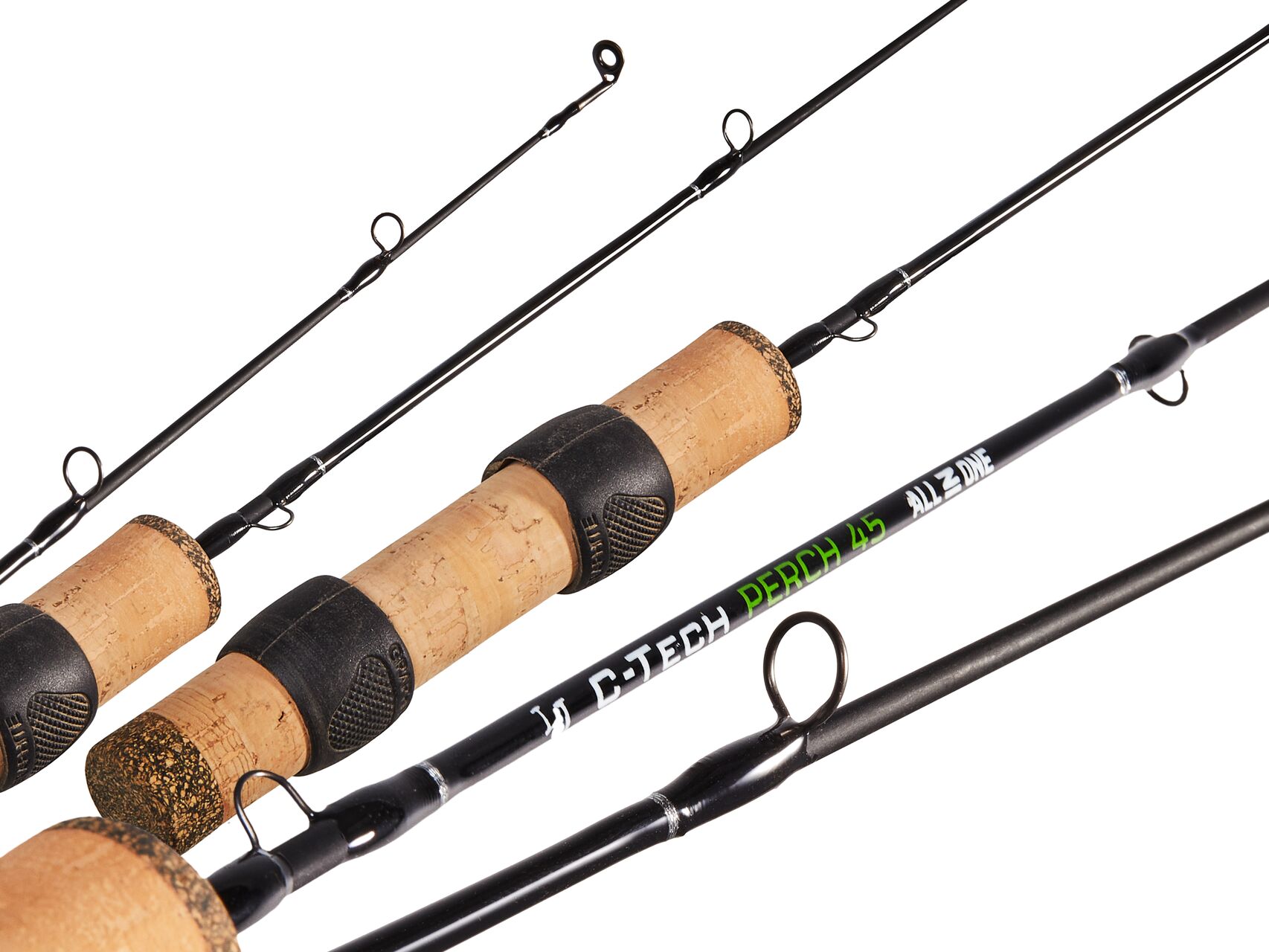 Вудка зимова Lucky John C-Tech ALL-IN-1 PERCH 45 (графіт) 45см, фото 2