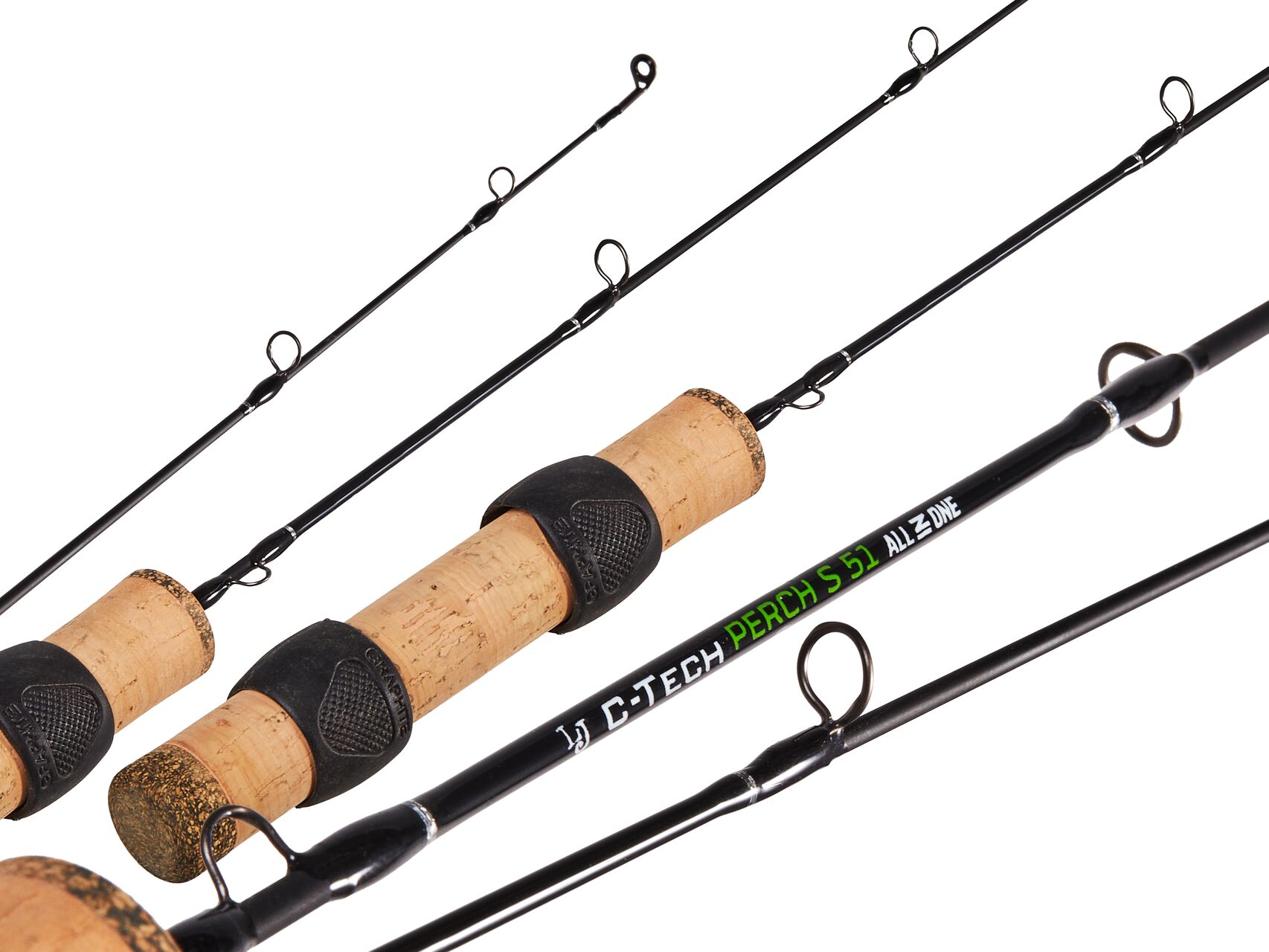 Вудка зимова Lucky John C-Tech ALL-IN-1 PERCH S 51 (графіт) 51см, фото 2