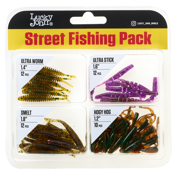 Набор приманок силиконовых Lucky John Street Fishing Pack LJMG-006SET фото