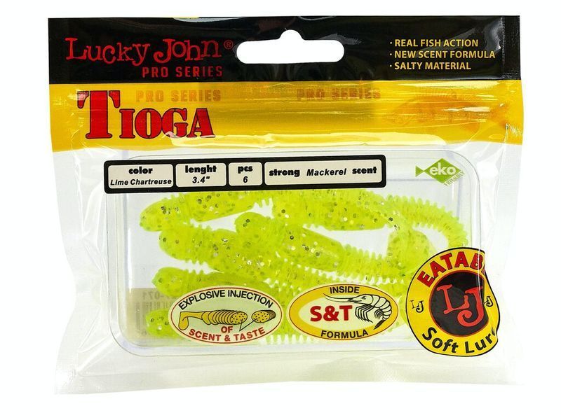 Виброхвост 3.4" TIOGA LUCKY JOHN*6 140127-071 фото