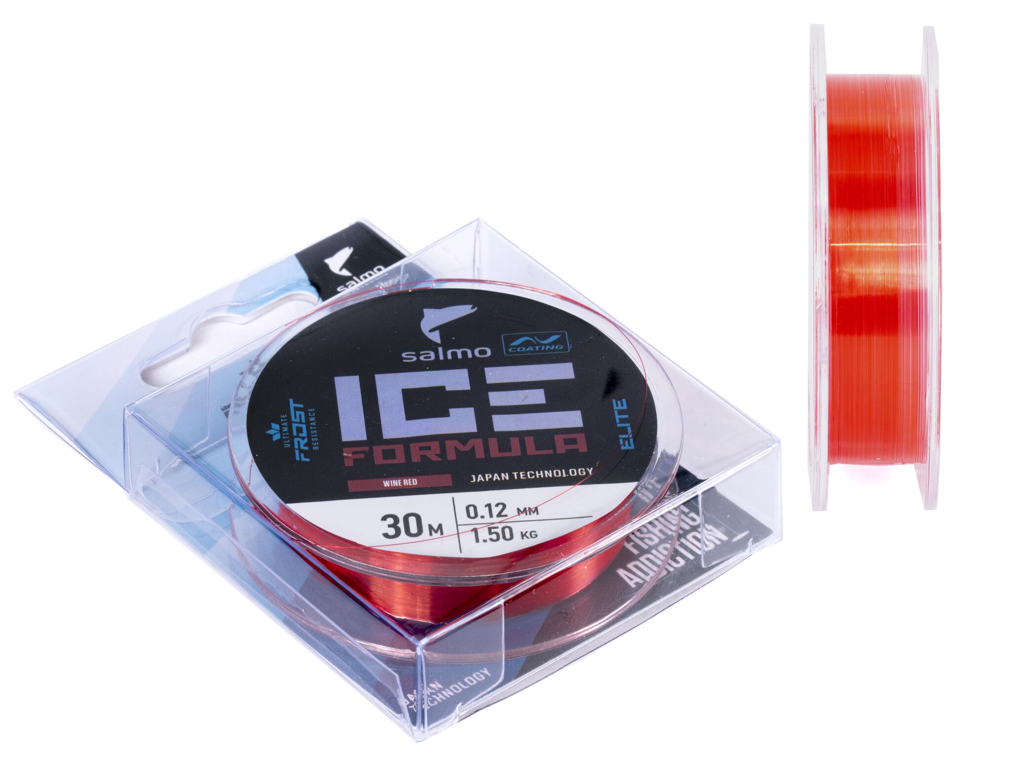 Жилка моно зимова Salmo Elite ICE FORMULA Wine Red 0,12 / 30м (червона,інд.уп/ *10)