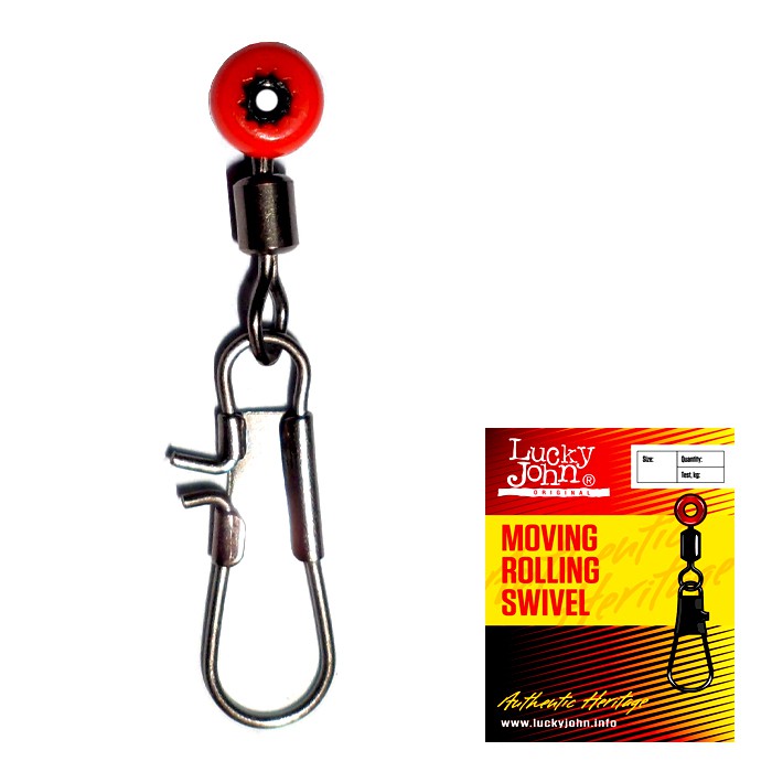 Застібка+вертлюг поплавч. LJ MOVING ROLING SWIVEL (BH) 00L / *10