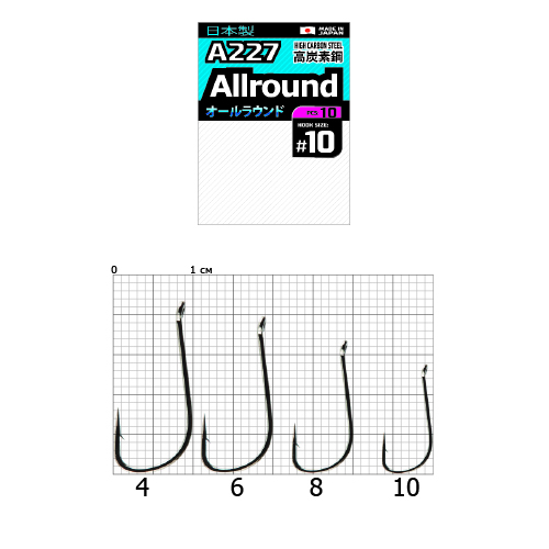 Гачки Cobra Pro AIIROUND сер.A227 розм. 10шт