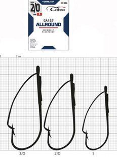 Крючок (C075NSB) Cobra ALLROUND (сер.CA127/K020) *3шт. CA127-K020 фото