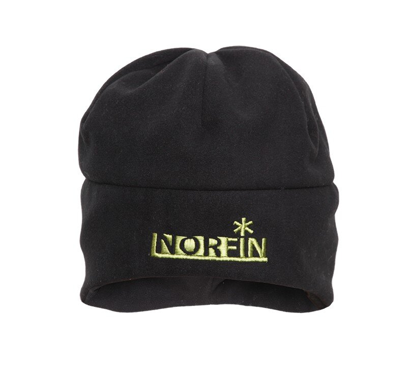 Шапка мембранна фліс. Norfin NORDIC (чорна) р.L