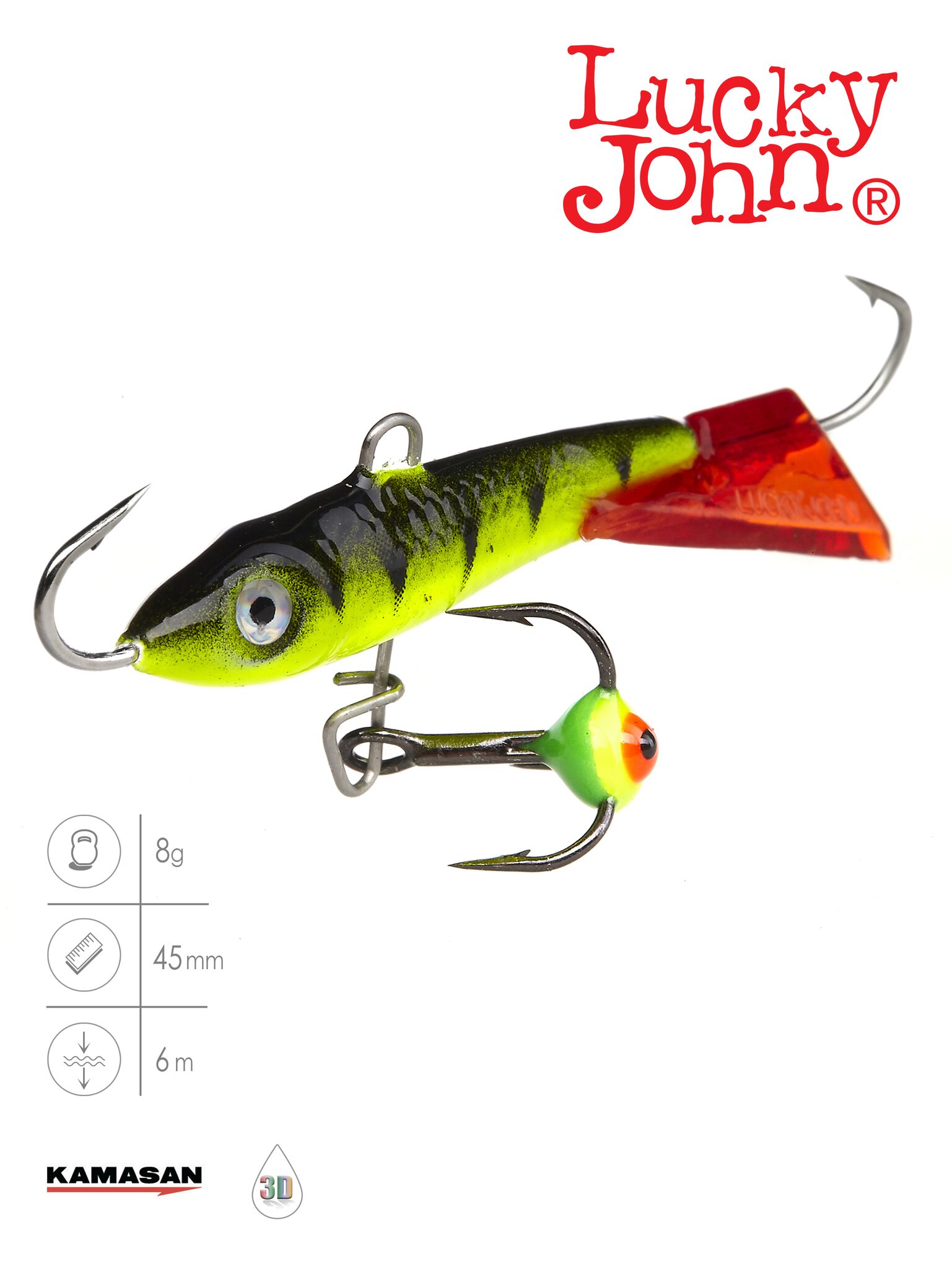 Балансир Lucky John CLASSIC 4.5 з тр. 50мм/31RT блістер