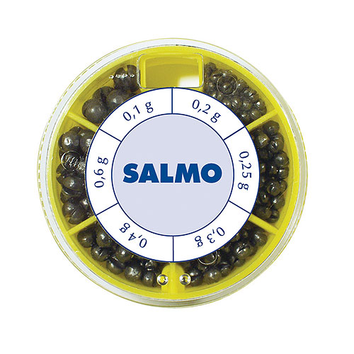 Грузило розрізне (набір) Salmo ДРОБИНКА ST 70г (0,2/0,25/0,3/0,4/0,6/1г)