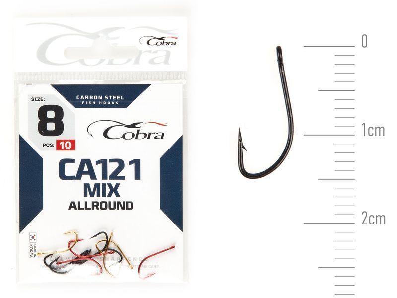 Крючки Cobra Allround MIX сер. CA121 разм. 008 10шт. CA121MIX-008 фото