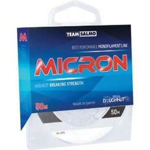 Жилка моно зимова Team Salmo MICRON 0,07 / 50м (інд.уп/ *12) 4915-007 фото
