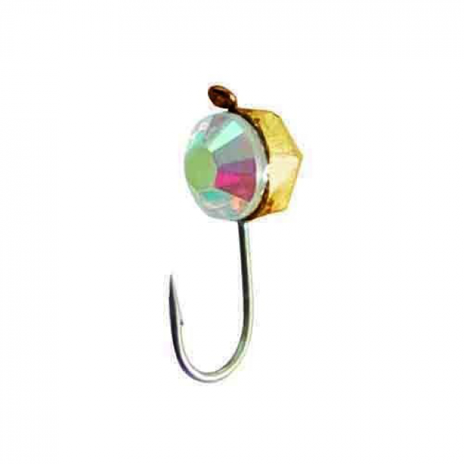 Мормишка вольфрам. LJ "Круглая" Swarovski гранована з петлею, 2,5мм, 2г/ *5 шт