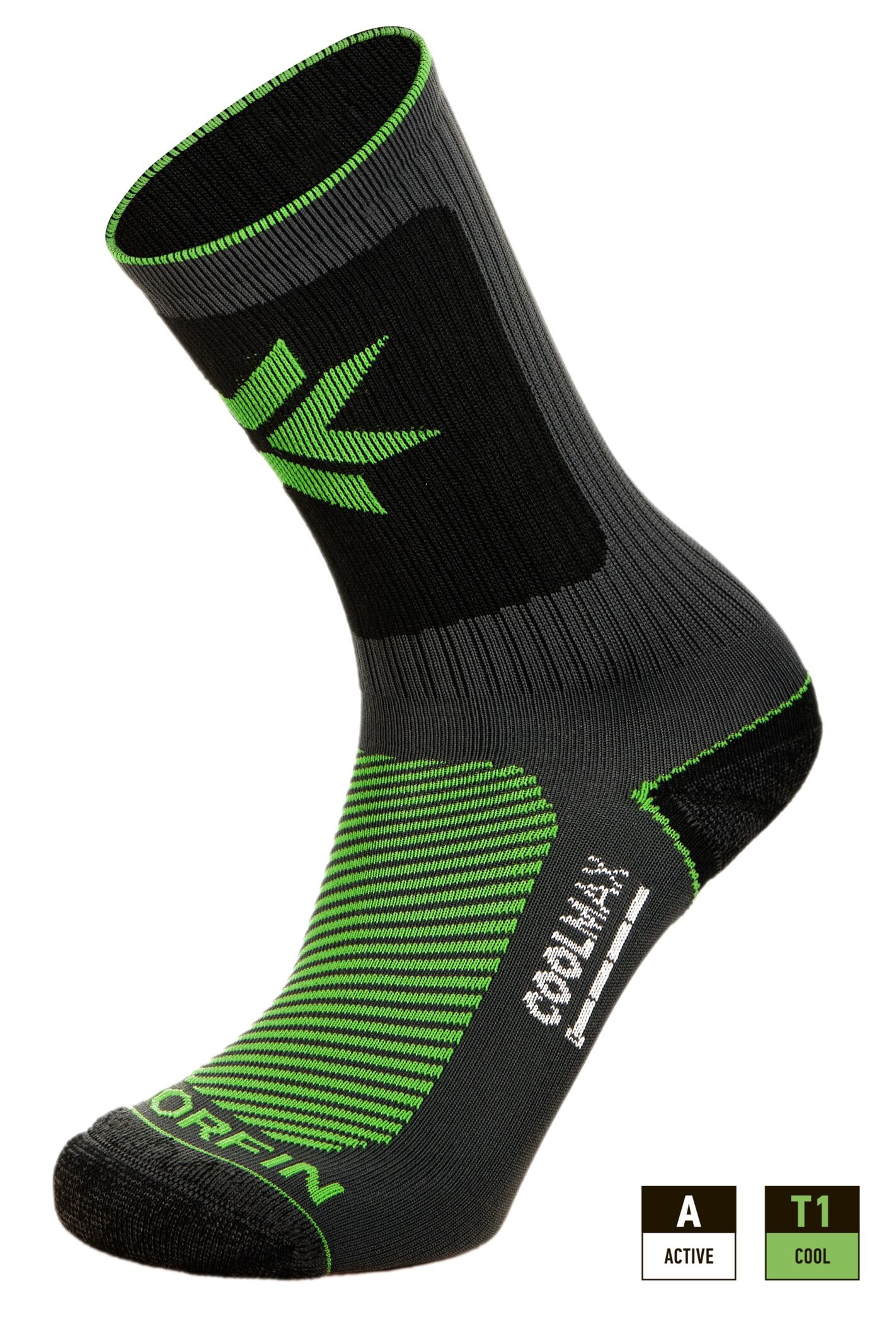 Носки Norfin T1A ELEMENT ACTIVE COOLMAX CREW р.(39-41) M