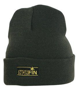 Шапка в'язана з відворотом Norfin CLASSIC (хакі) р.L 302920-L фото