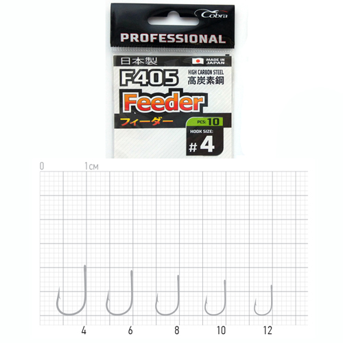 Гачок Cobra Pro FEEDER сер.F405-006 розм.006 10шт.
