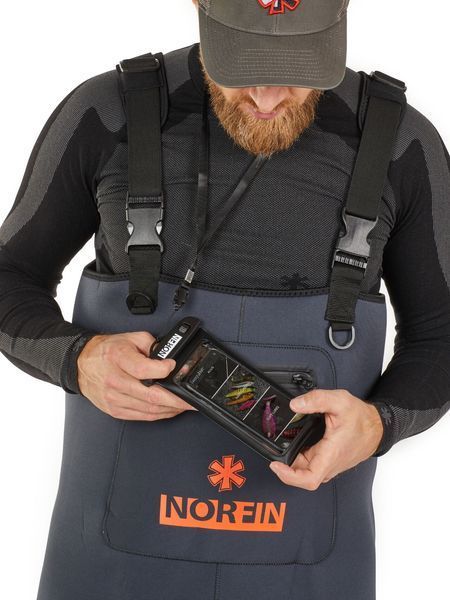 Полукомбинезон заброд. Norfin SHADOW NEOPRENE BOOTFOOT р.42-M с сапогами резина 83500-42-M фото