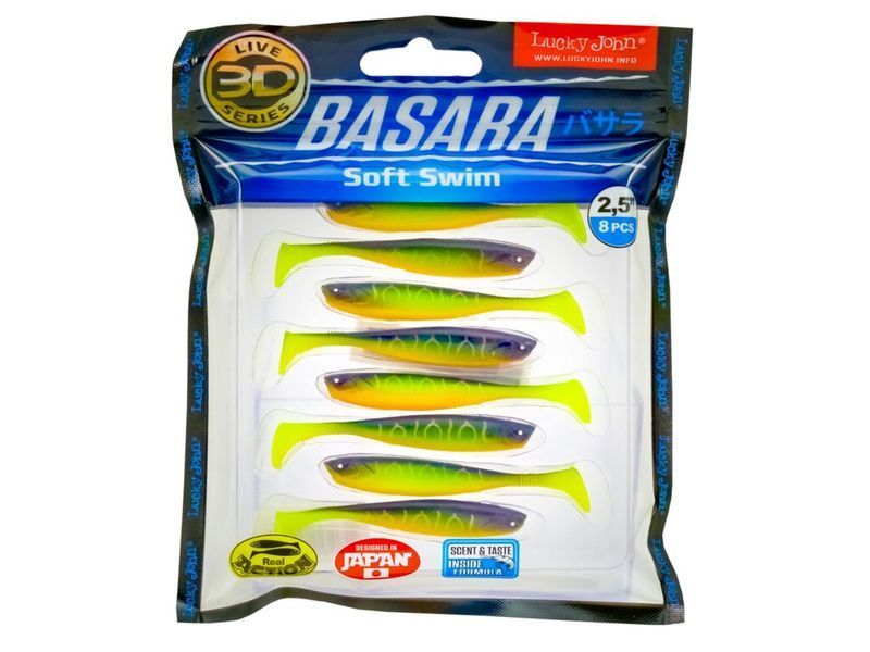 Віброхвіст силікон. BASARA SOFT SWIM 3D LJ Pro Series 2,5 "/ PG13 *8 140402-PG02 фото