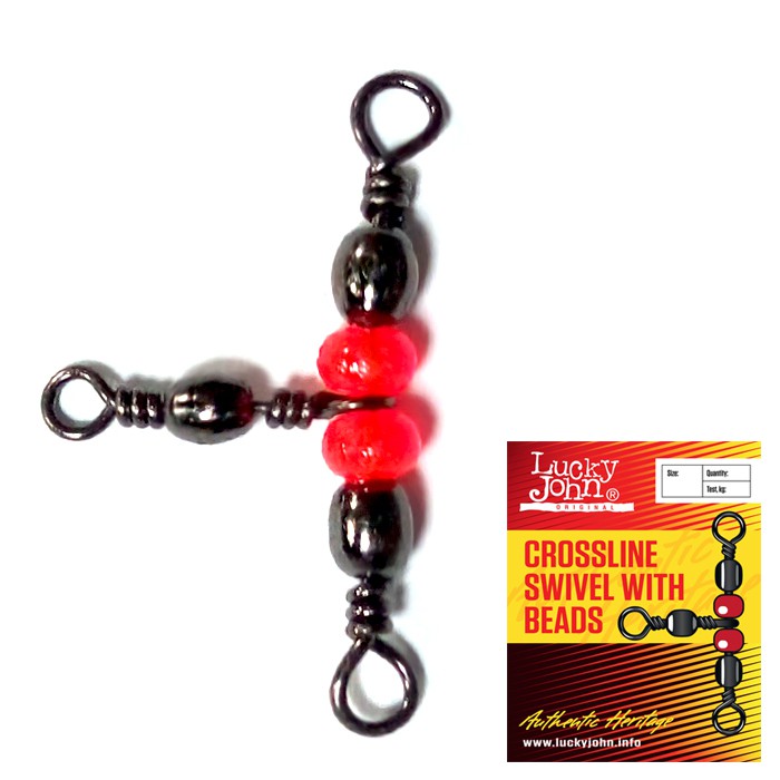 Вертлюжок трибічн. з бусинкою LJ CROSLINE SWIVEL 007 / *10