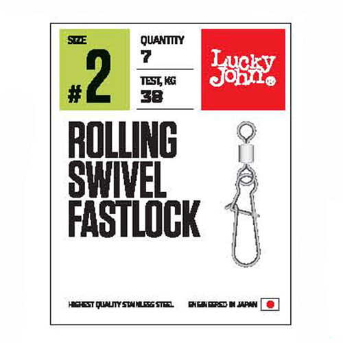 Застібка+вертлюг LJ Pro Series ROLLING SWIVEL FAST LOCK 010 / *10