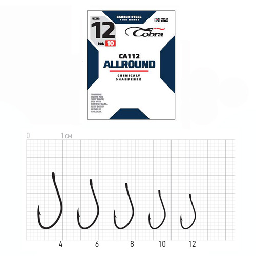 Гачок Cobra ALLROUND (сер.CA112/ 004) *10шт.