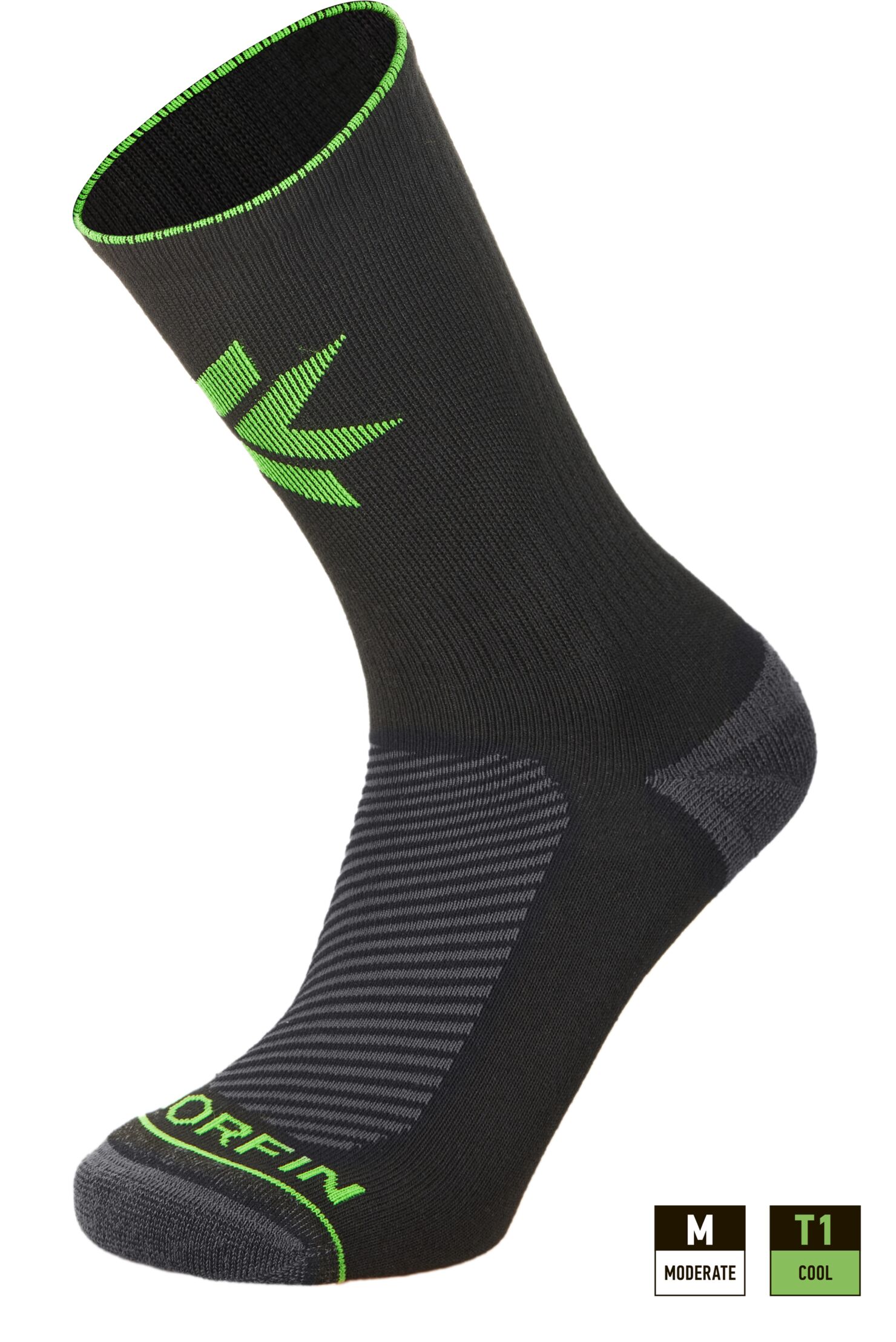 Шкарпетки Norfin T1M ELEMENT HIKING COOLMAX CREW (60% Ny, 20% coolmax,17% PL, 3% еласт) р.XL(45-47)