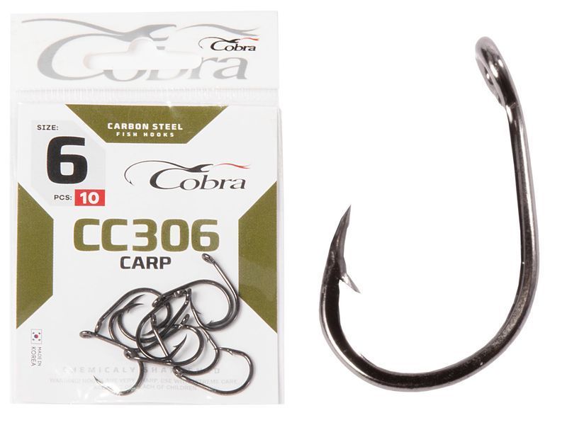 Гачки Cobra CARP KOI сер. CC306 розм. 006 10шт. CC306-006 фото