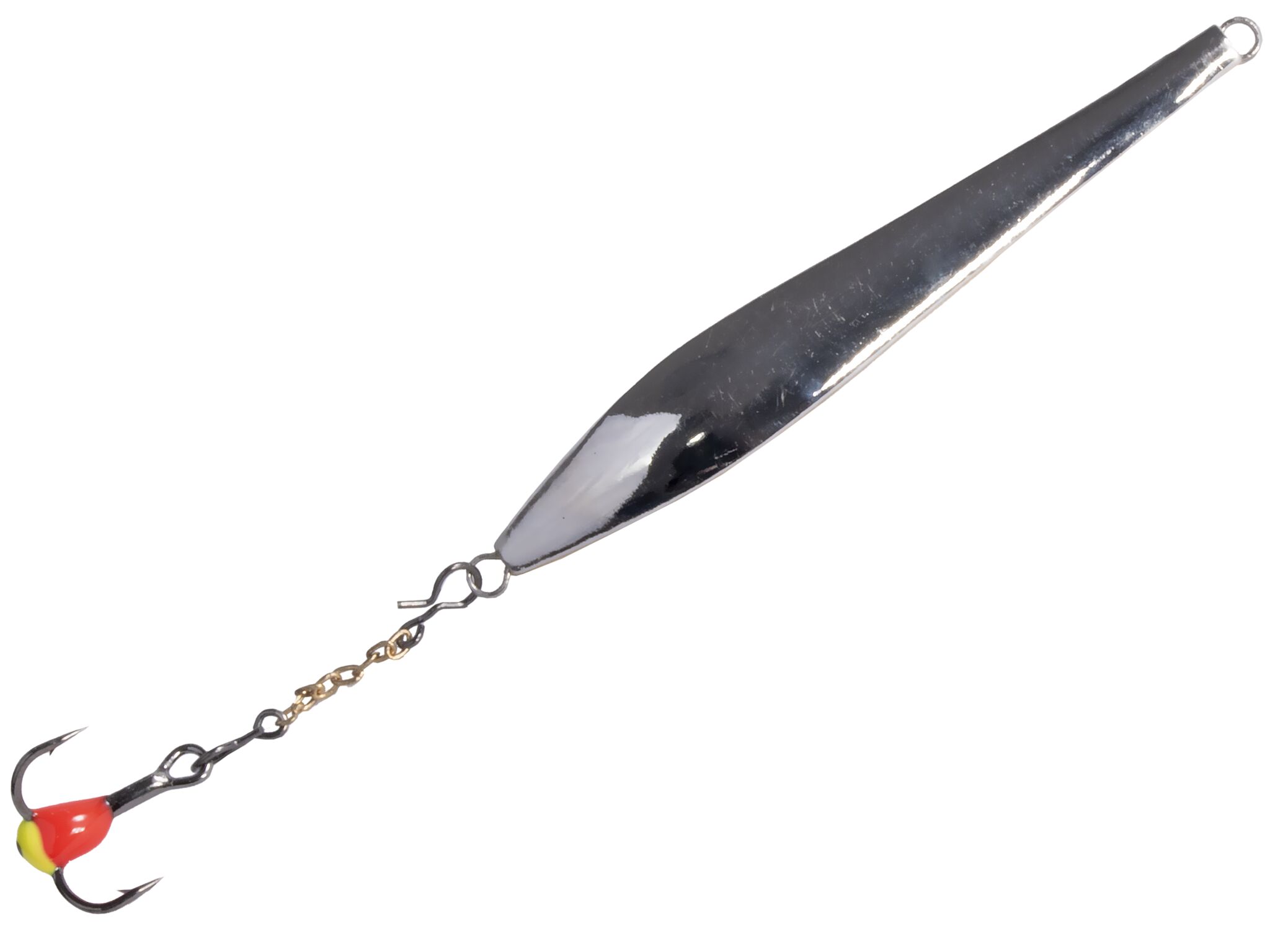 Блесна вертикальная зимняя LUCKY JOHN Double Blade (цепочка, тройник), 50 мм, SG