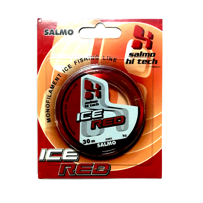 Леска монофильная зимняя Salmo Hi-Tech ICE RED 030/017