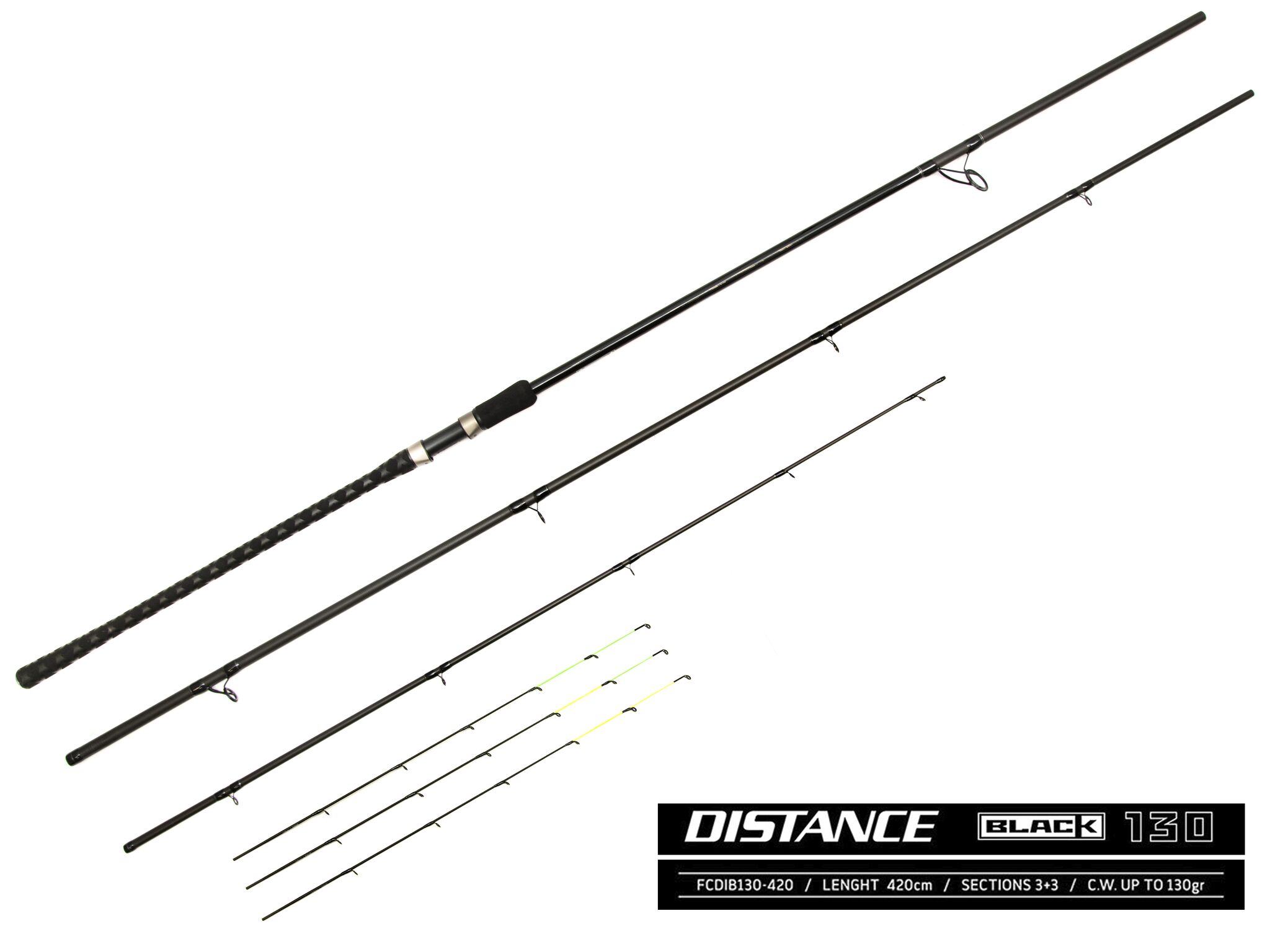 Вудилище фідер. Feeder Concept DISTANCE BLACK 130 130/4.20 (1х2oz;1x2,5oz;1x3oz)
