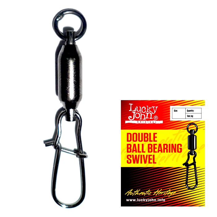 Застібка+вертлюг з 2-ма підшип. LJ DOUBLE BALL BEARING SWIVEL 004 / *10