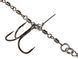 Оснащення стало. Lucky John STINGER POWER CHAIN ​​3,5+7,0cm, оснащ. трійниками №03/0+№2/0 1шт. LJP7402-L фото 3