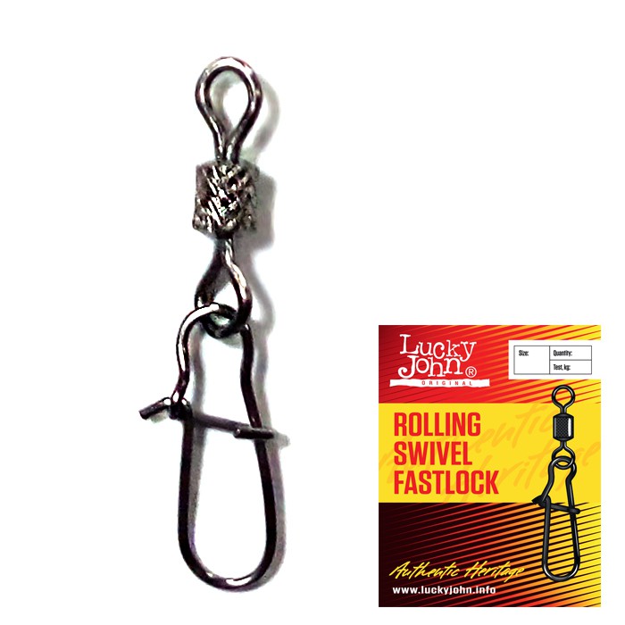 Застібка+вертлюг LJ ROLLING SWIVEL FAST LOCK