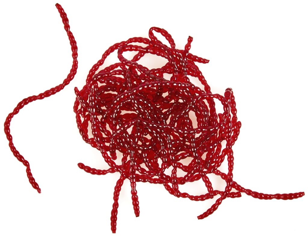 Мотиль силіконовий Lucky John Extra Blood Worm (розм.L)* 200, фото 2
