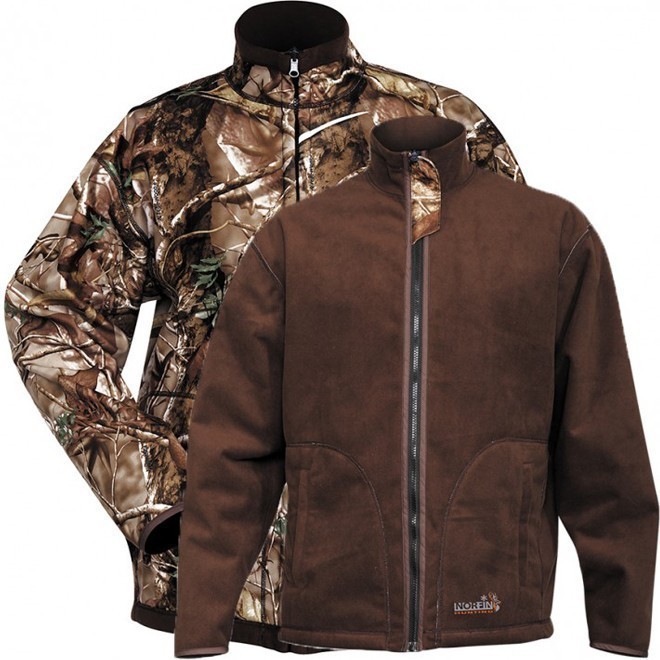 Куртка фліс. двосторон. Norfin HUNTING Thunder Passion/Brown L
