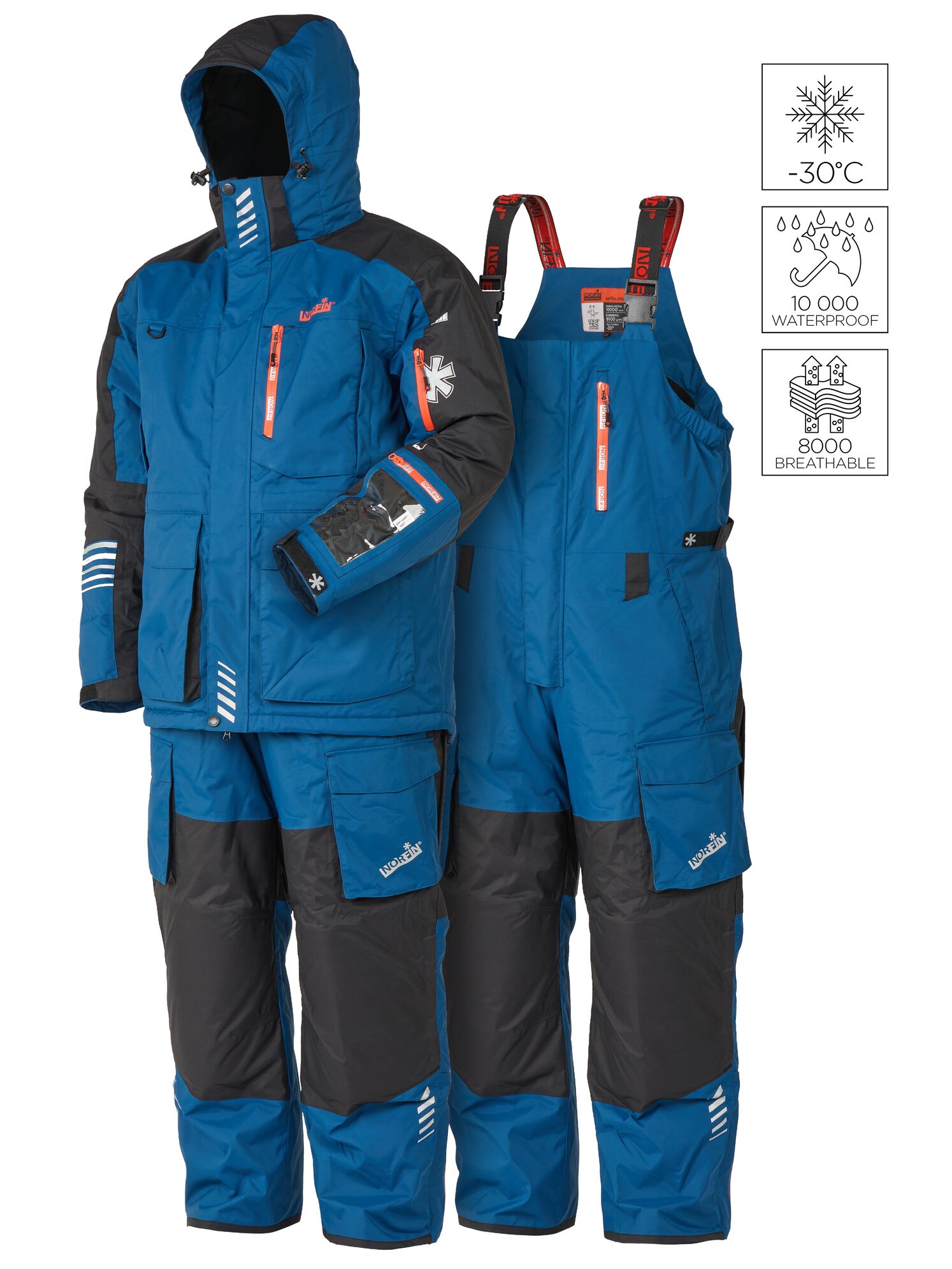 Костюм зимовий мембран. Norfin TORNADO PRO -30 ° / 10000мм / XL, фото 10