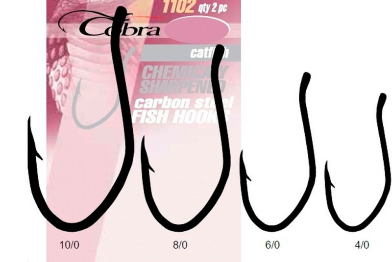 Крючок (CA128) Cobra CATFISH (сер.102/К100) *2