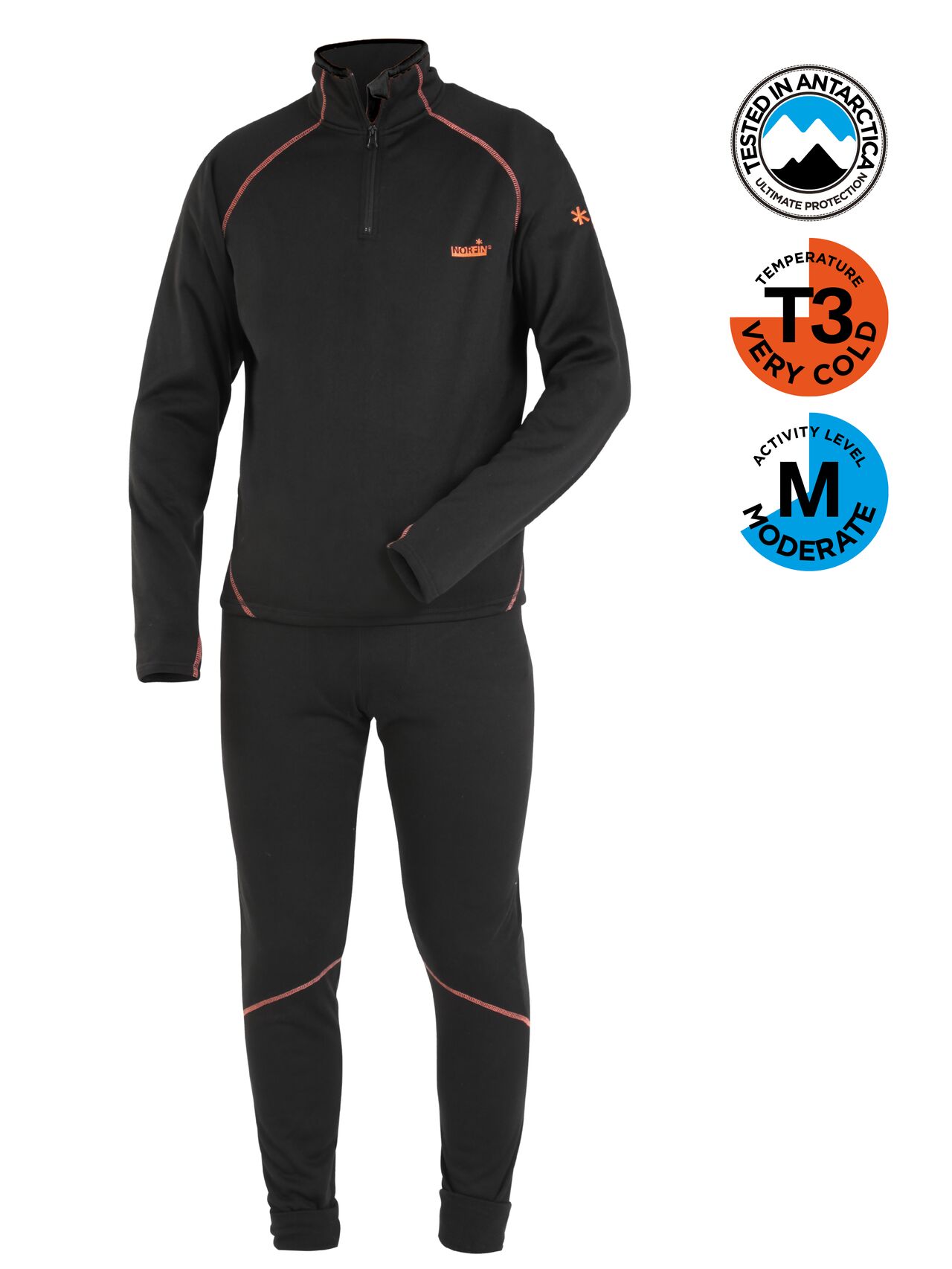 Термобілизна фліс. Norfin WINTER LINE (чорн.1-й,2-й шар) M / * 20