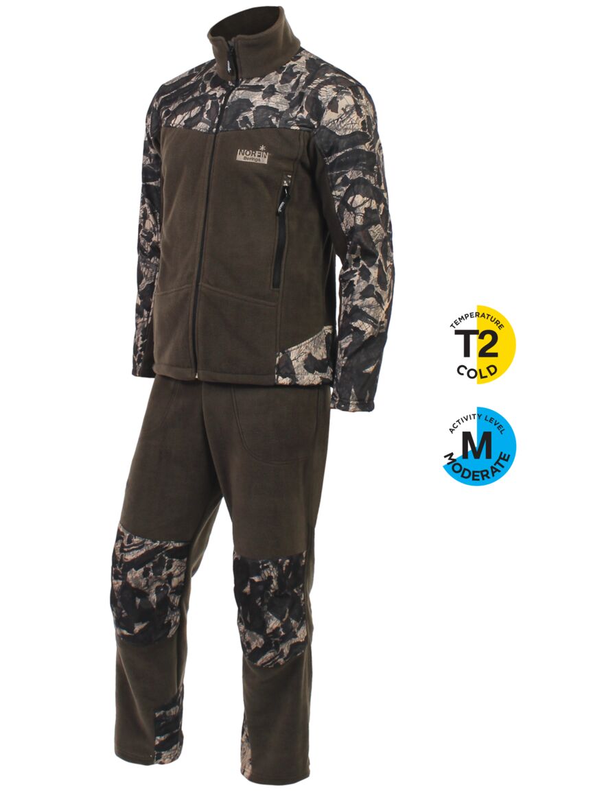 Костюм фліс. Norfin BERINGS CAMO Green 03 р. L