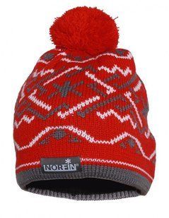 Шапка в'язана жіноч. Norfin Women NORWAY RED (підкл.фліс / черв.) р.L 305756-L фото