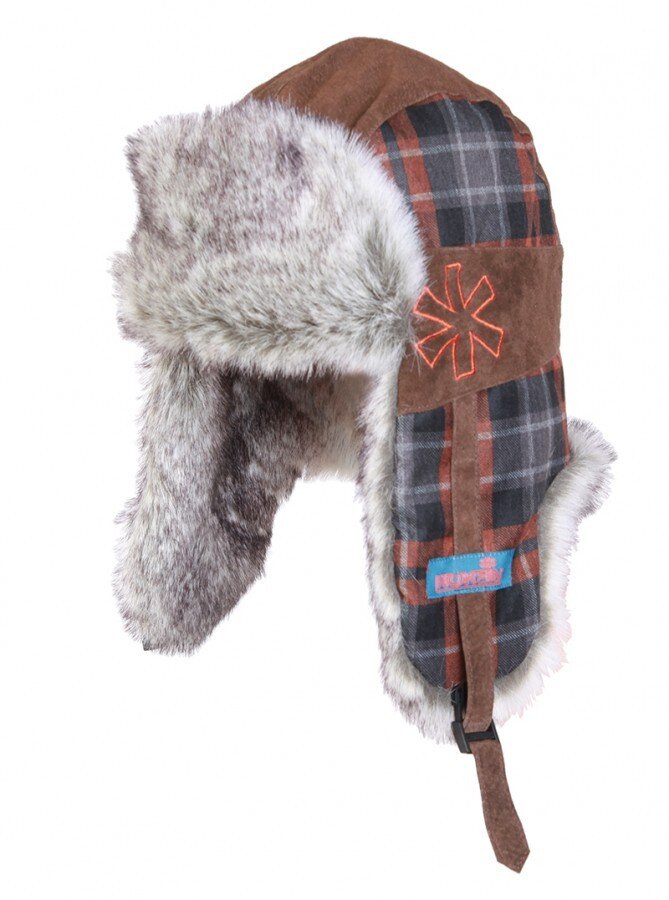 Шапка-вушанка підліткова Norfin USHANKA JUNIOR (штучне хутро / в клітинку) р.L