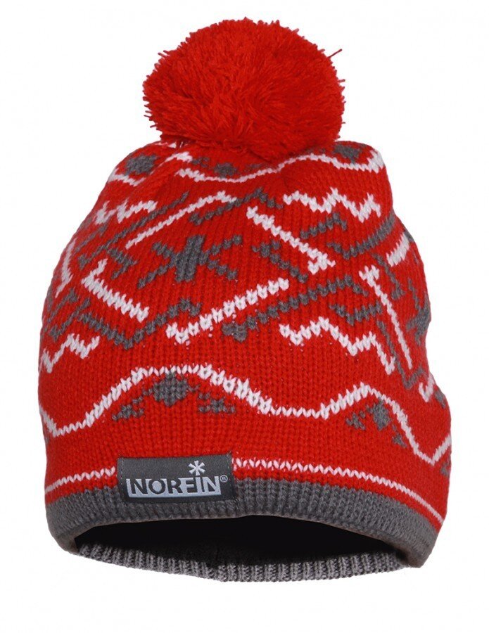 Шапка в'язана жіноч. Norfin Women NORWAY RED (підкл.фліс / черв.) р.M