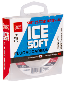 Леска моно. Lucky John ICE SOFT FLUOROCARBON 030м/026 LJ5026-026 фото