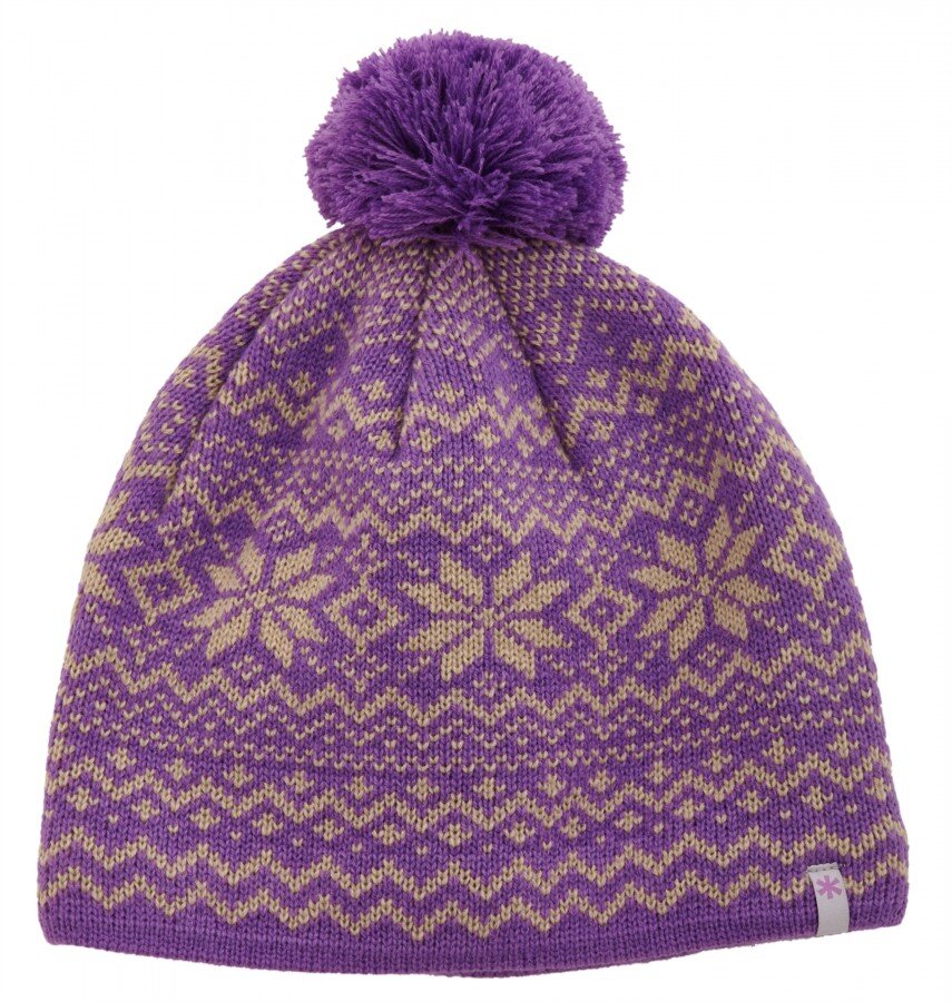 Шапка в'язана жіноч. Norfin Women NORWAY VIOLET (підкл.фліс / фіолет/100% акрил) р.L
