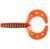 Силікон Lucky John Double Tail 3.9in / 100мм / 10шт / (колір 107) (140038-107) 140038-107 фото