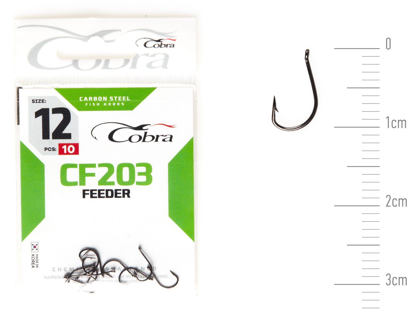 Крючки Cobra FEEDER SPECIALIST сер. CF203 разм. 012 10шт., фото 2