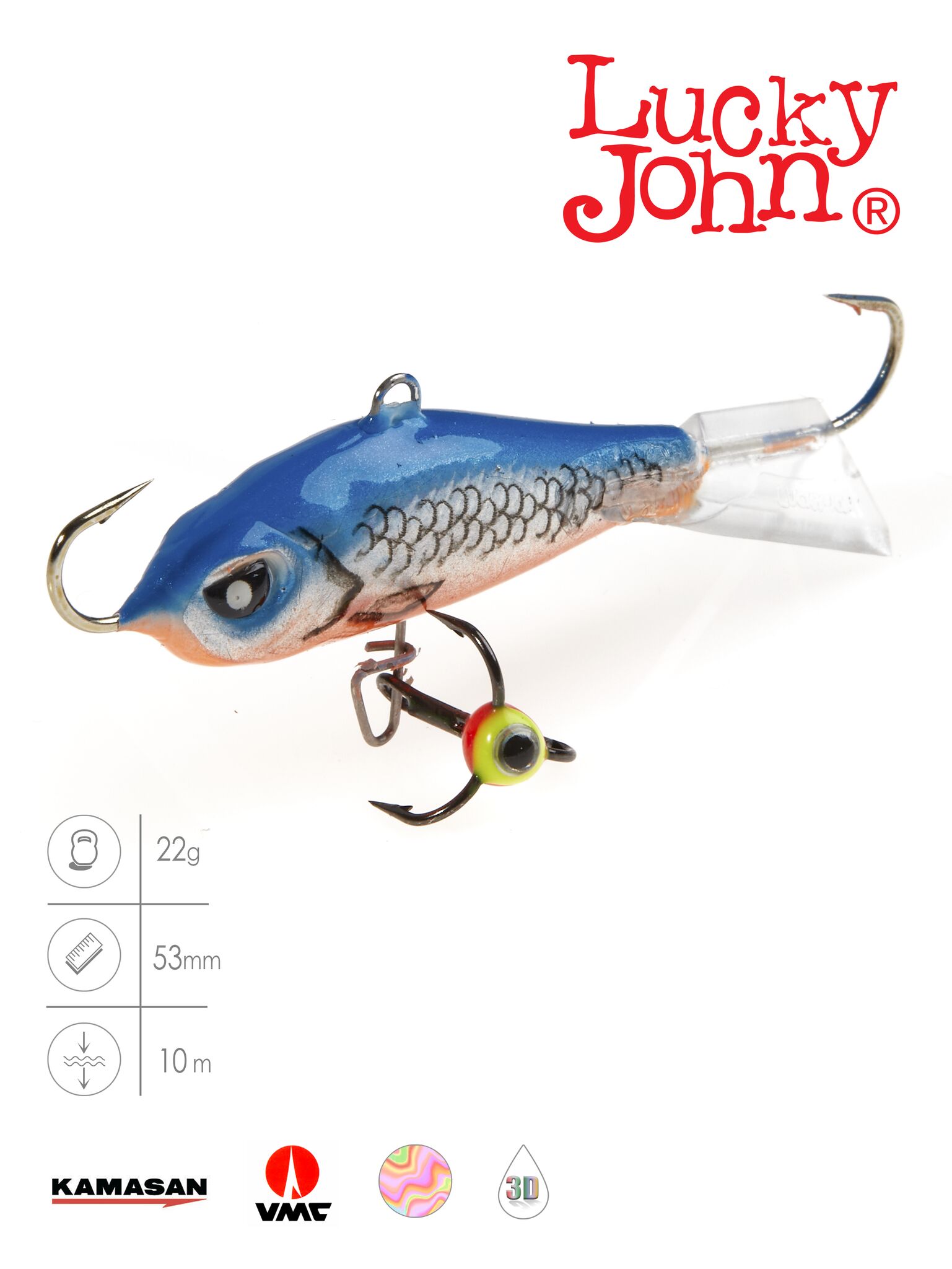 Балансир Lucky John BALTIC 5 с тр. 50мм/45H блистер