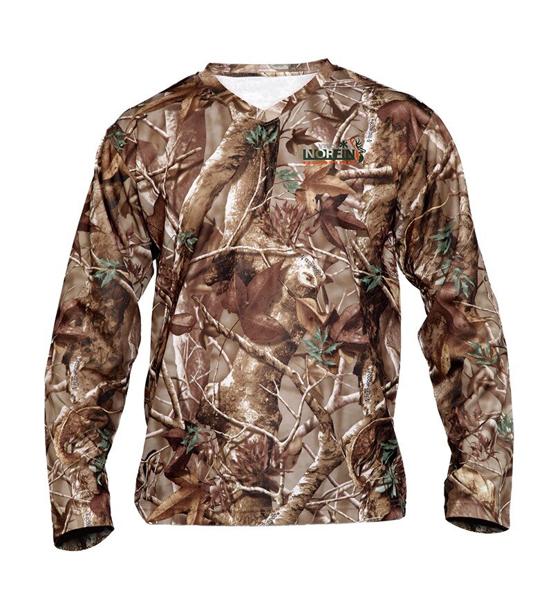 Футболка с довгим рукавом Norfin Hunting ALDER LONG SIEEVE passion/green (PL) / S