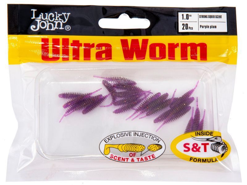 Слаги съедобные искусственные LJ Pro Series ULTRA WORM 1,0in (02.54)/S13 20шт. 140197-S13 фото
