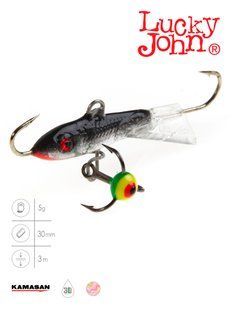 Балансир Lucky John CLASSIC 3 з тр. 30мм/13H блістер 81301-13H фото