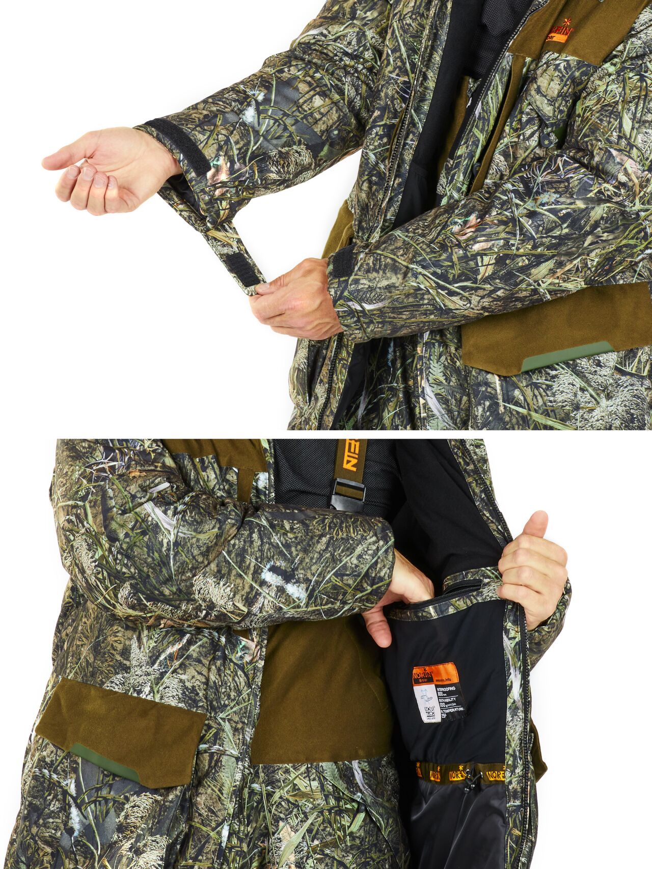 Костюм зимовий мембран. Norfin BOAR CAMO -25°/ 6000мм / S, фото 4