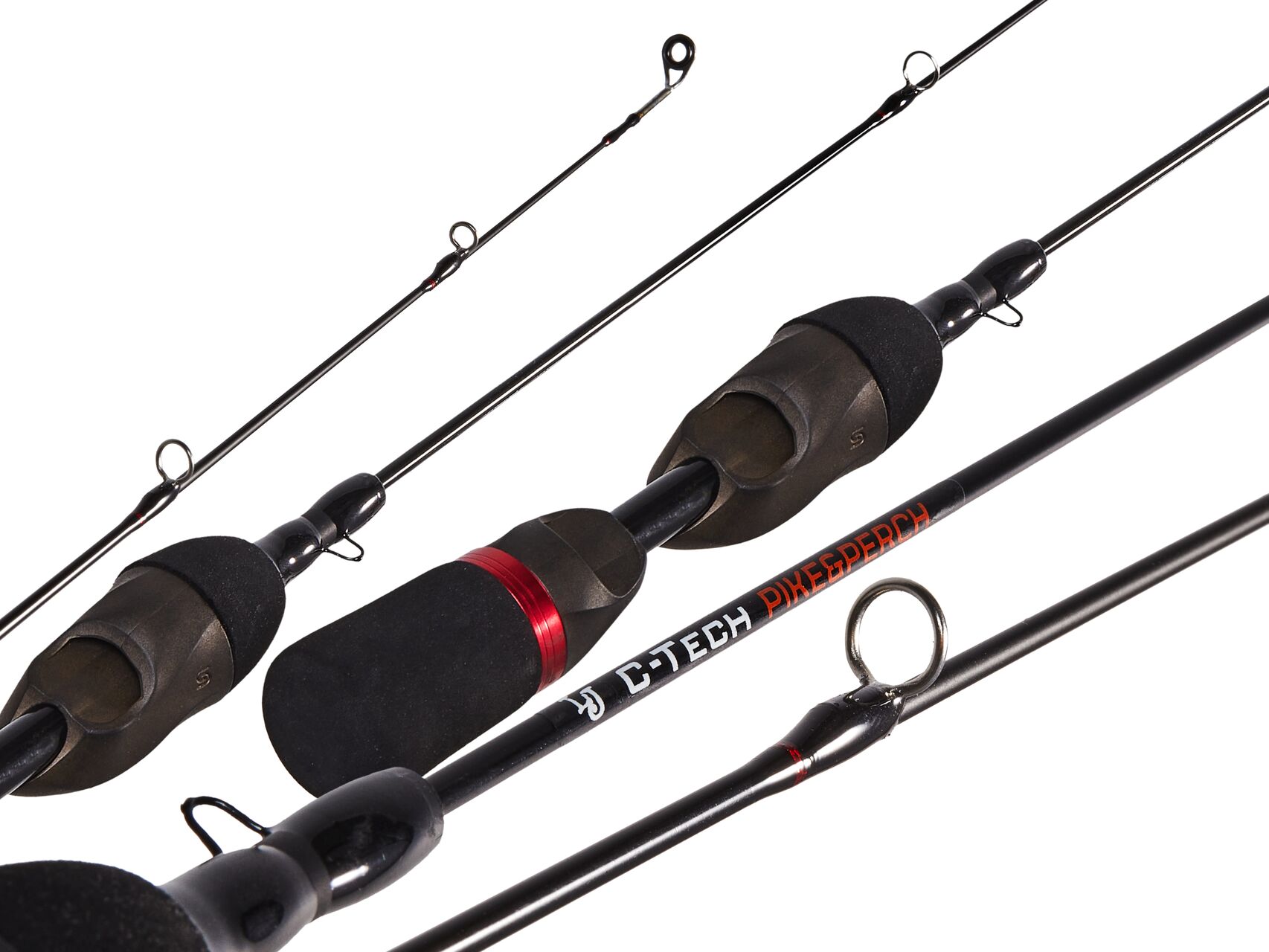 Вудка зимова розбірна Lucky John C-Tech PIKE&PERCH (графіт) 52см, фото 2