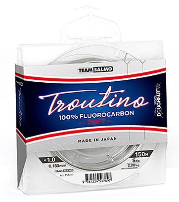 Жилка моно. Team Salmo Fluorocarbon TROUTINO SOFT